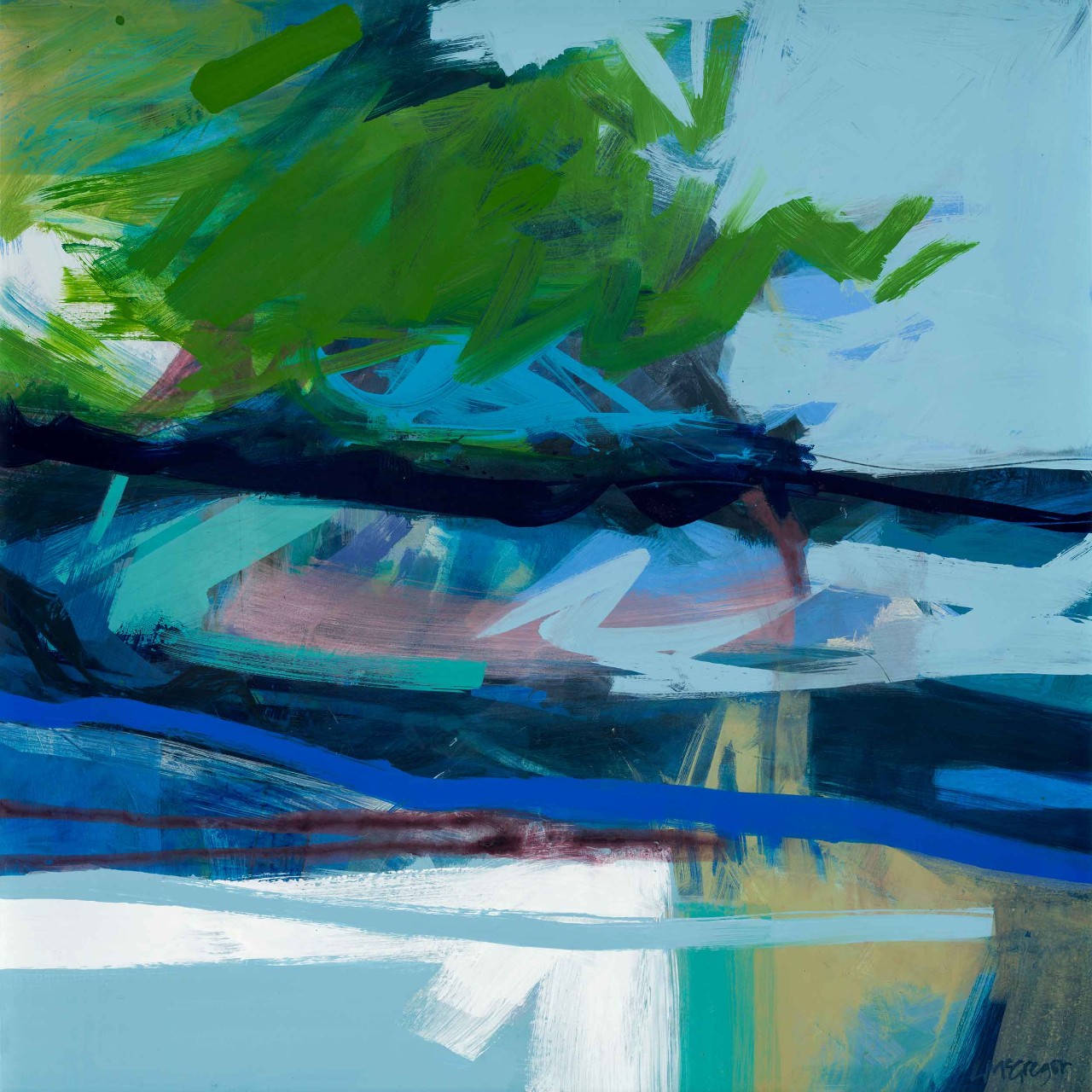 Raw Canvas, paintings at Coutts Bank